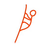 logo profil dévers falaise