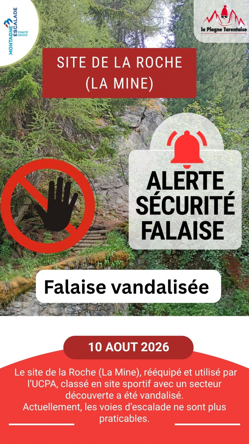 Story Vandalisme rocher de la Mine